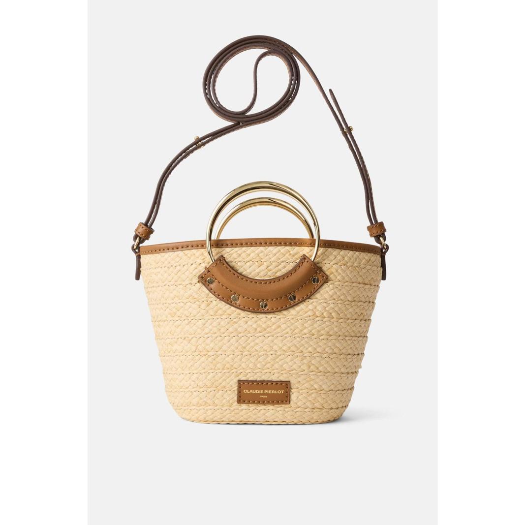 Claudie Pierlot Small Woven Shoulder Bag As Is (Interior Stain)